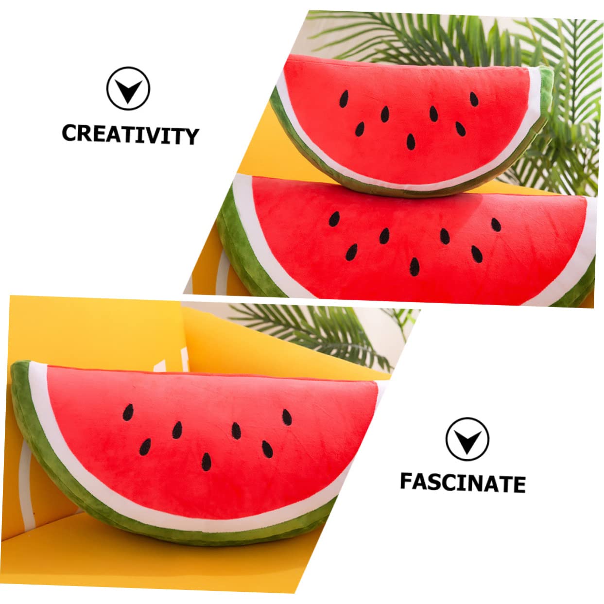 PELUCHE- Peluche Pastèque Se Transformant En Fruit, Peluche Douce Pour Les Fans, Garçons Et