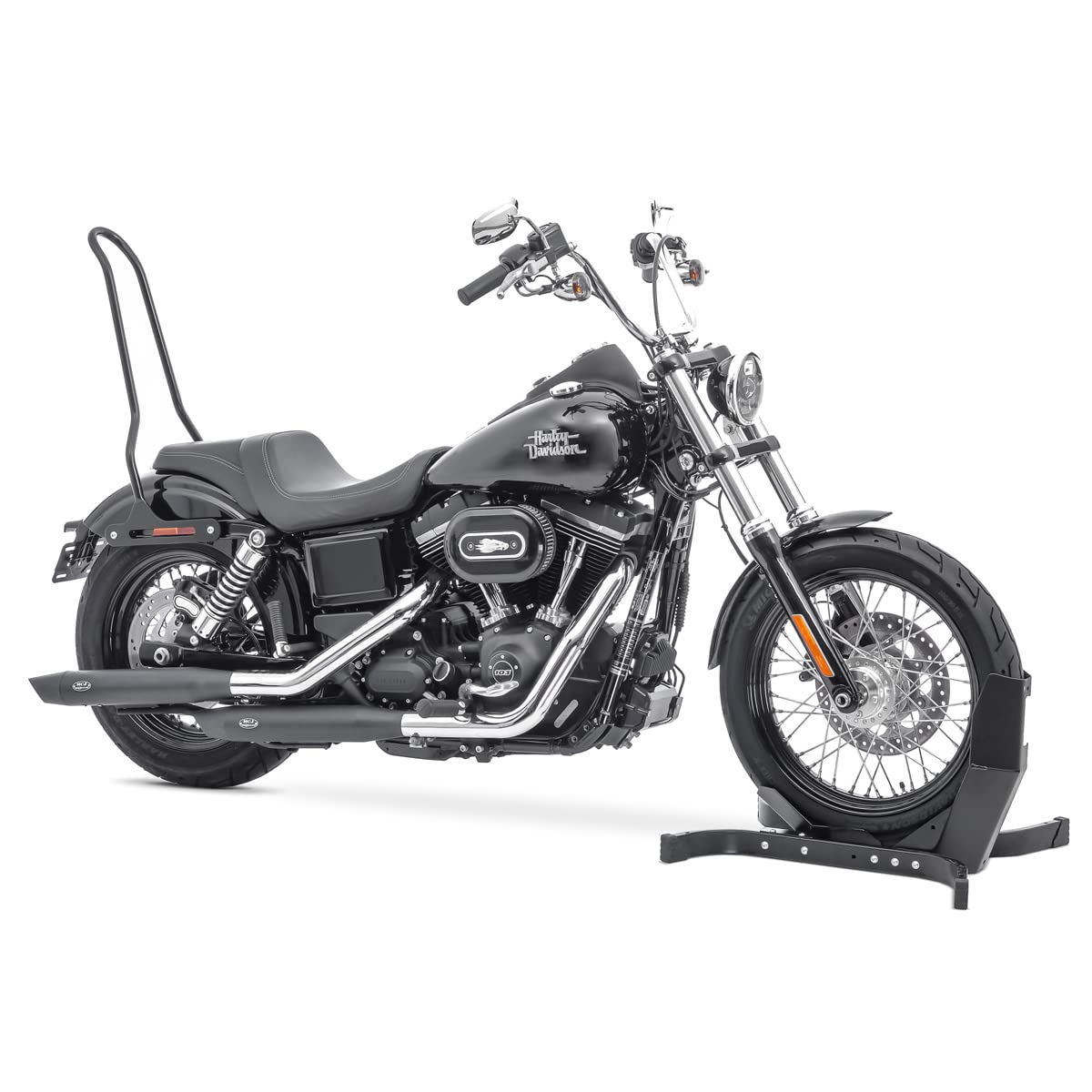 Standard Mini-Medallion Style Sissy Bar Upright, Chrome - 52300018