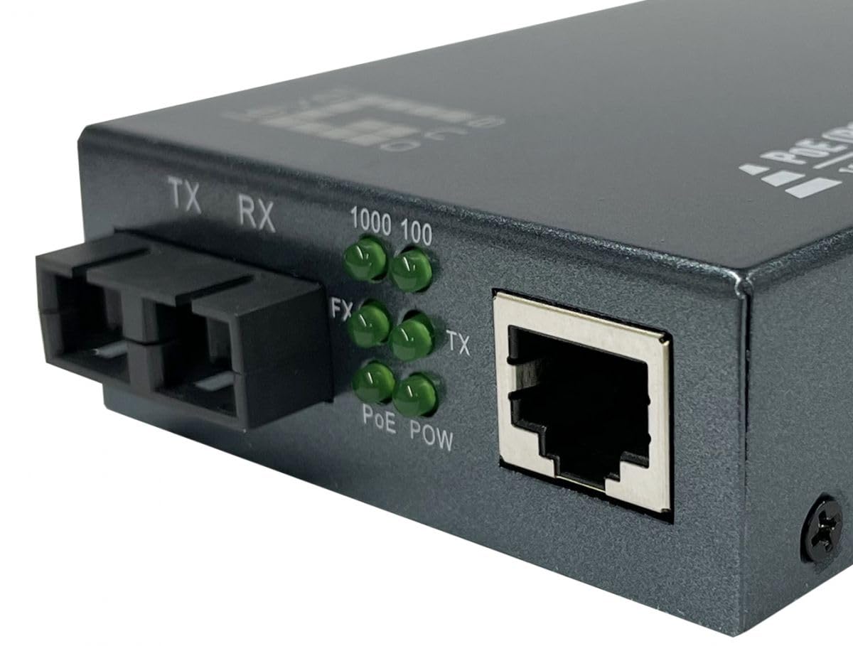 LevelOne GVT-2013 konwerter mediów Gigabit RJ45-na SC, PoE PSE, wielomodowe włókno szklane, 0,5 km