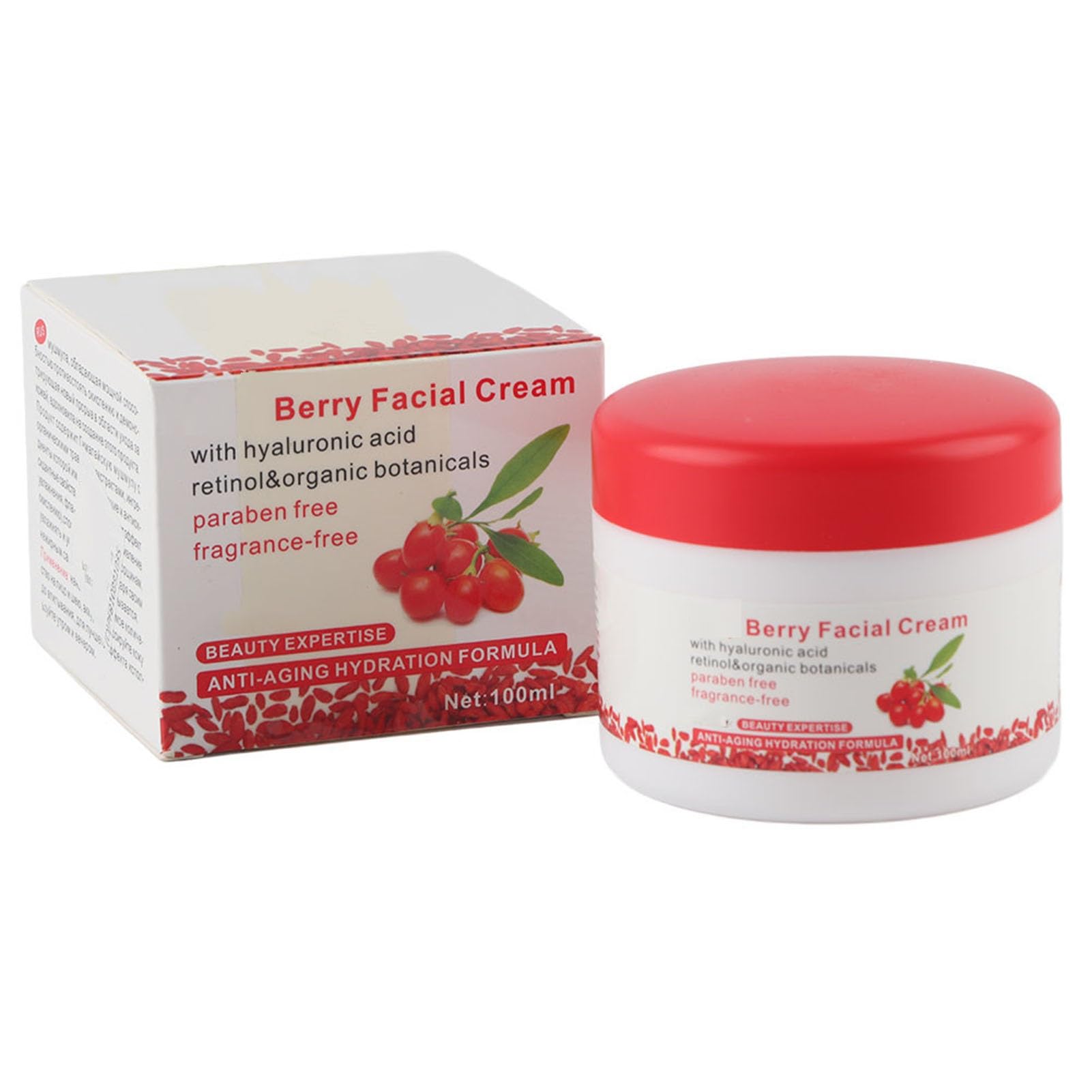 Berry Cream Anti Aging Anti Wrinkle Moisturizing Skin Care Anti Aging Antioxidant Face Moisturizer Revitalizing Anti Wrinkle Cream