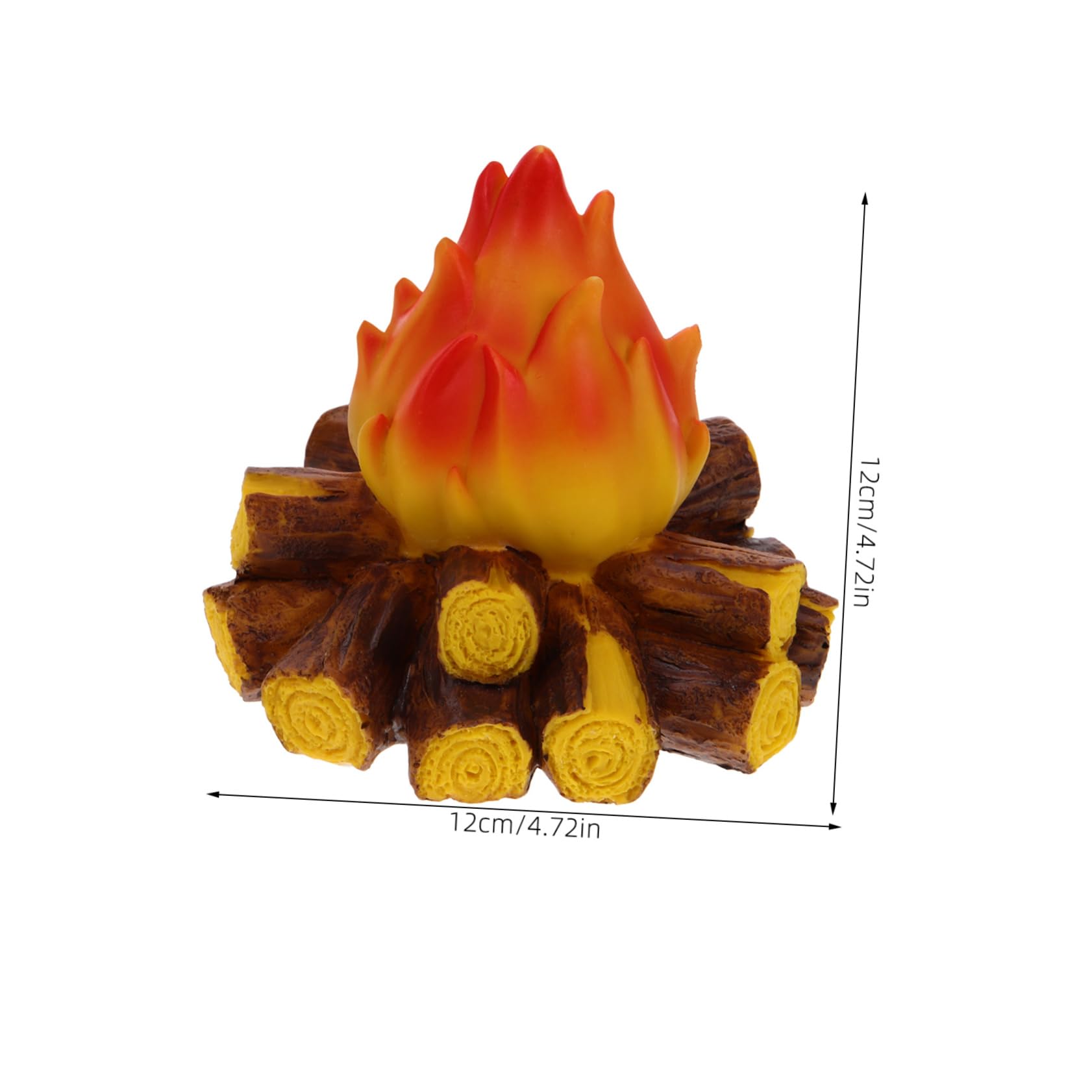 OUNONA Simulated Campfire Light Led Flame Lamp Fake Flame Night Light Home Decor for Warm Ambiance