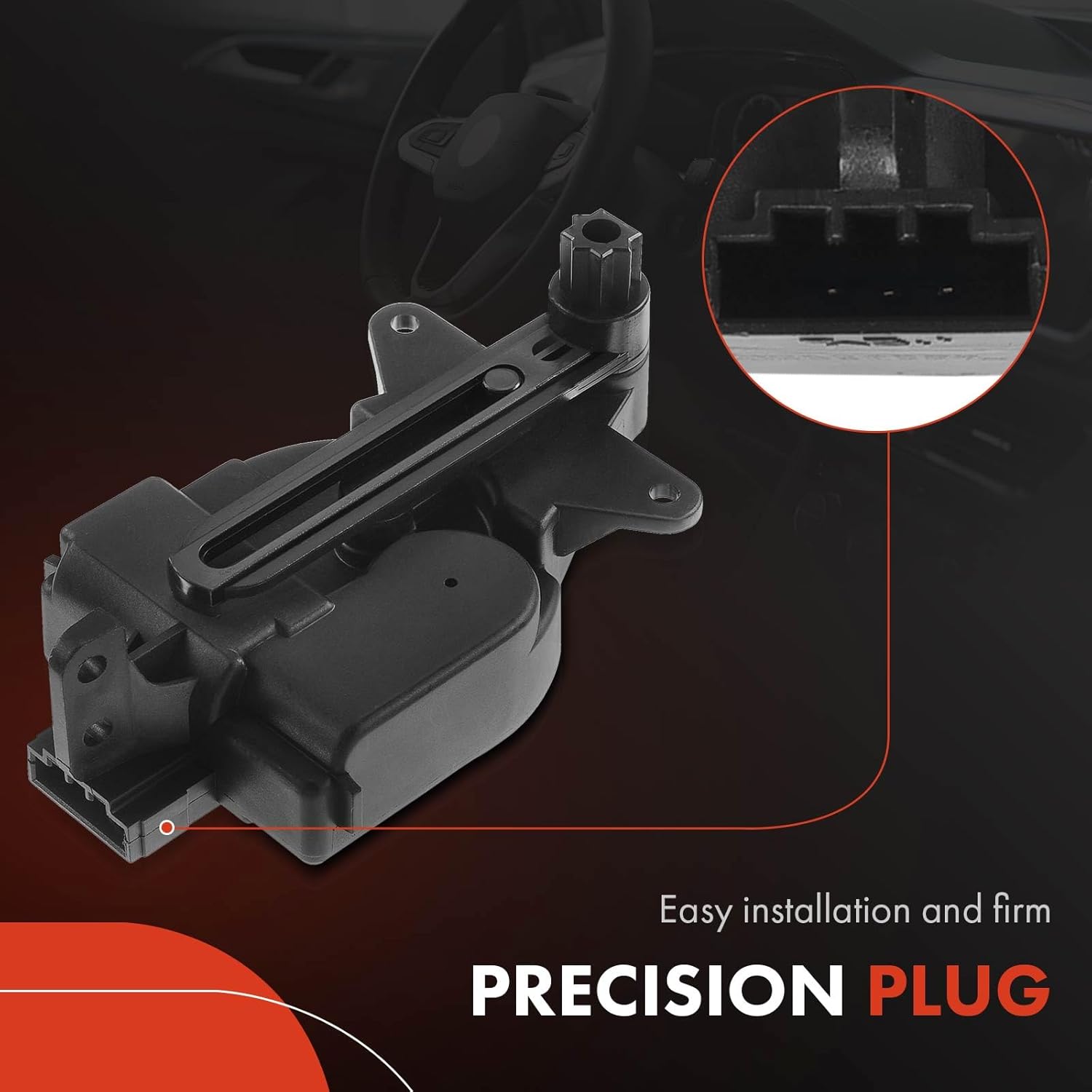 A-Premium HVAC Heater Blend Door Actuator, Compatible with Volkswagen Jetta 1999-2010, Beetle 1998-2010, Passat 1998-2005 & Audi A4, A4 Quattro, S4, Main, Recirculation Actuator, Replace# 1J0-907-511