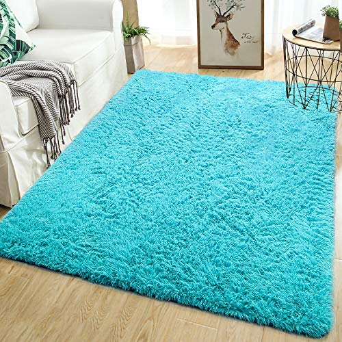 Softlife Soft Area Rugs for Living Room 5.3' x 7.6' Comfy Indoor Fluffy