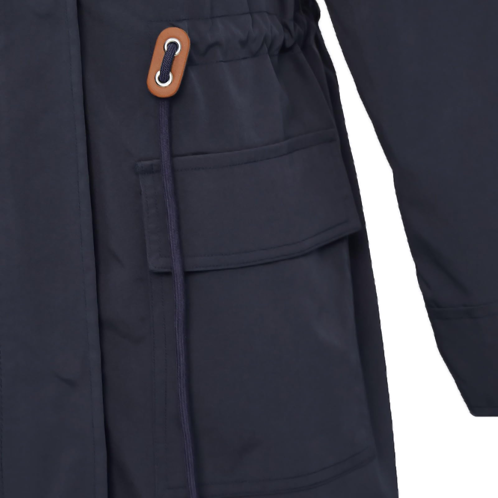 Chaqueta Impermeable Para Mujer, Talla Grande, Larga, Impermeable, Ligera, Cortavientos, Con Bolsillos Top Estampado Chubasquero Verano Mujer Capucha Lluvia Ropa Abrigos Deportes Al Aire
