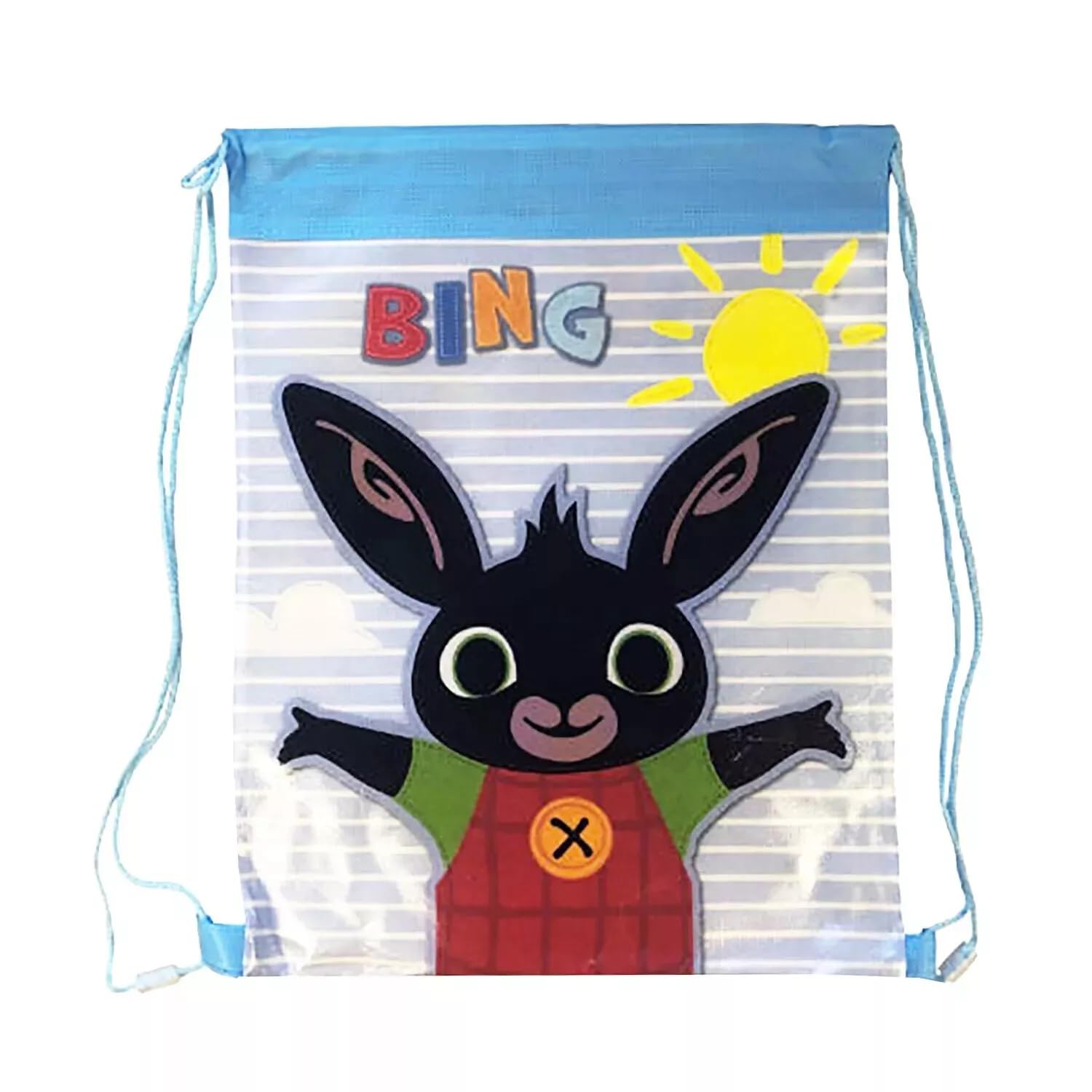 GIFTIDEAZZ Kids Character Design Drawstring Bags โ Perfect for PE, Sports & School | Fun and Durable Gym Sack for Boys & Girls (Bing Drawstring Bag) โ image 1