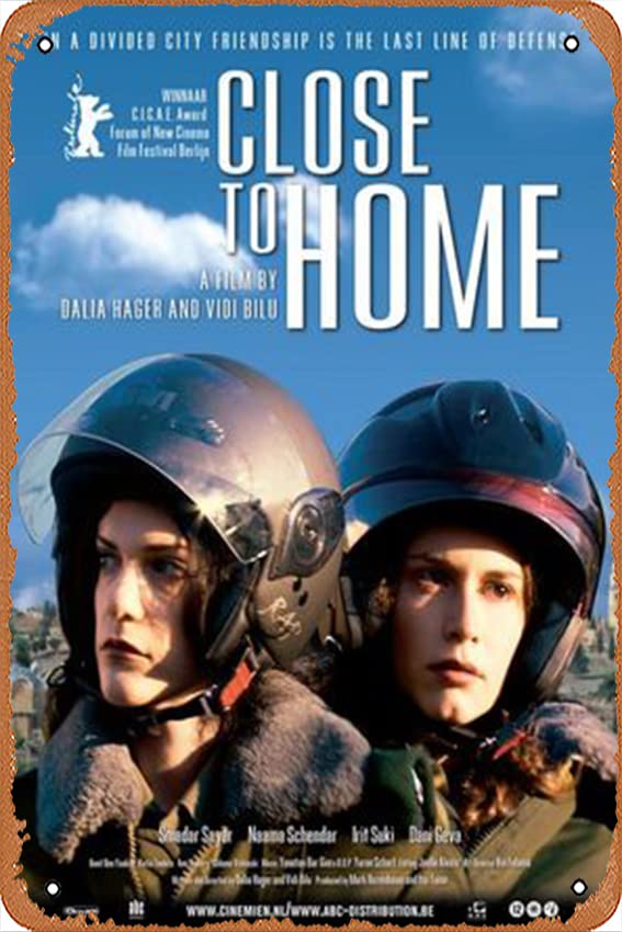 Karov La Bayit Movie Poster Vintage Metal Tin Sign,Wall Decor For Bars,Coffee Bar Decor,Home Wall Decor 12X8 Inch