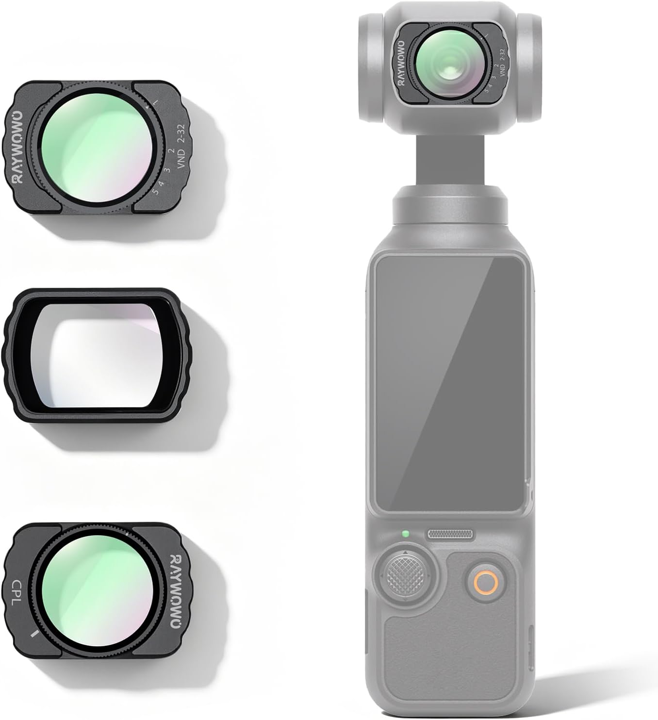 Magnetic CPL Filter Compatible with DJI Osmo Pocket 3, Polarizer Lens Filter Accessories for Glare Reduction and Enhanced Color, HD Optical Glass