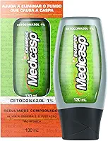 Medicasp Shampoo Anticaspa Cetoconazol Elimina Fungos da Caspa, Alivia Coceira e irritação, Resultados Comprovados, Tratamento Eficaz para Cabelos saudáveis - 130 ml, 1-Pack