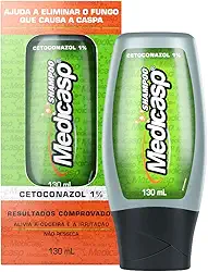 Medicasp Shampoo Anticaspa Cetoconazol Elimina Fungos da Caspa, Alivia Coceira e irritação, Resultados Comprovados, Tratamento Eficaz para Cabelos saudáveis - 130 ml, 1-Pack