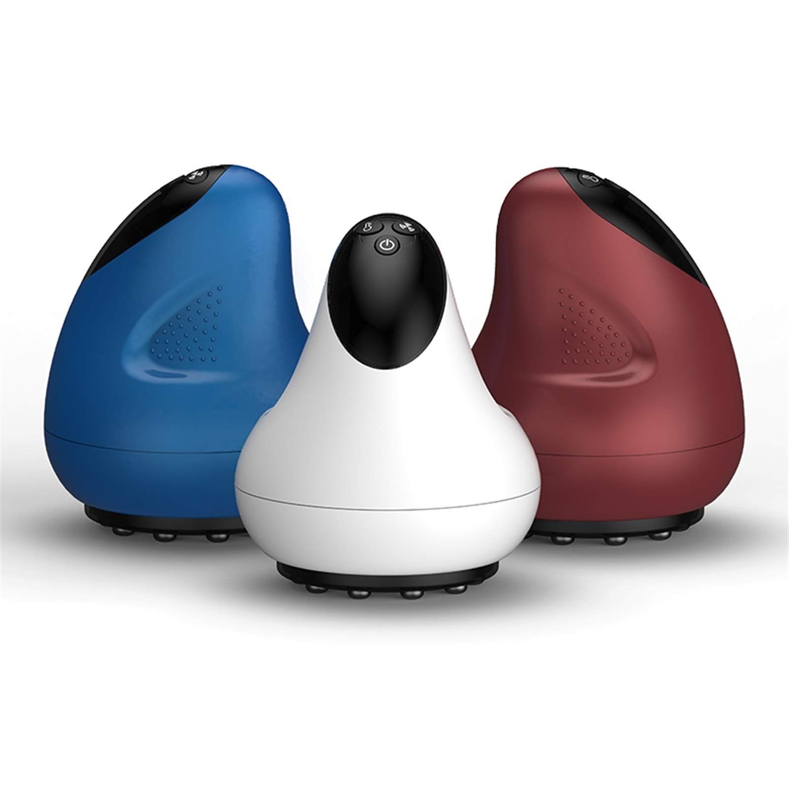MU Zestaw do masażu, zestaw do terapii krokami, zestaw bańek do terapii Cupping-Electric Smart Cupping/bezprzewodowe ładowanie, małe i przenośne / 5-biegowe dopasowanie temperatury, biały