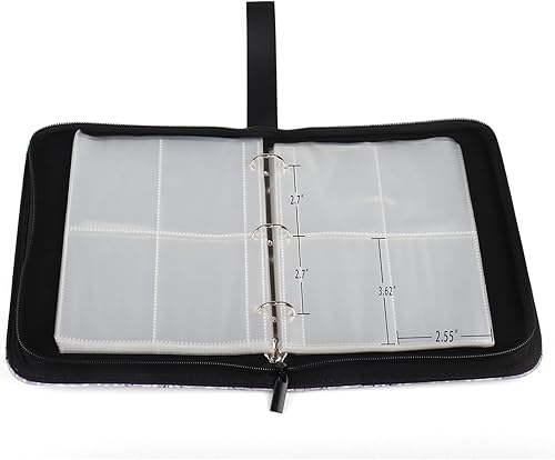 Miniatura 5 de Carpeta de 4 bolsillos para 400 tarjetas, patrón abstracto de arco iris