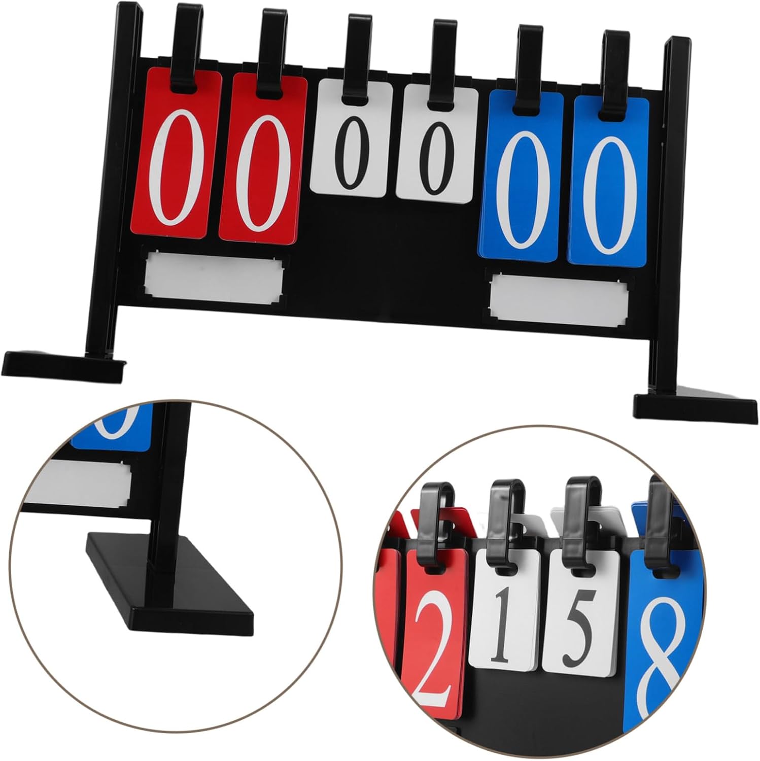 Portable Multi-Sports Scoreboard Flipper with Weatherproof Stand Fast Score Keeper for Baseball Tennis Volleyball Basketball Football Outdoor Indoor Competition Display