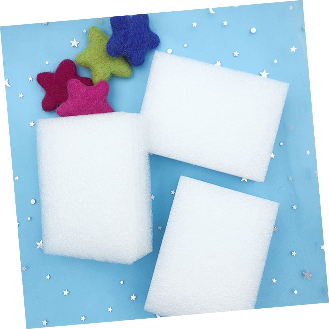 HAPINARY 4pcs Wool Felting Foams Mats Large Thickened Needle Felt Pad for Craft DIY Embroidery