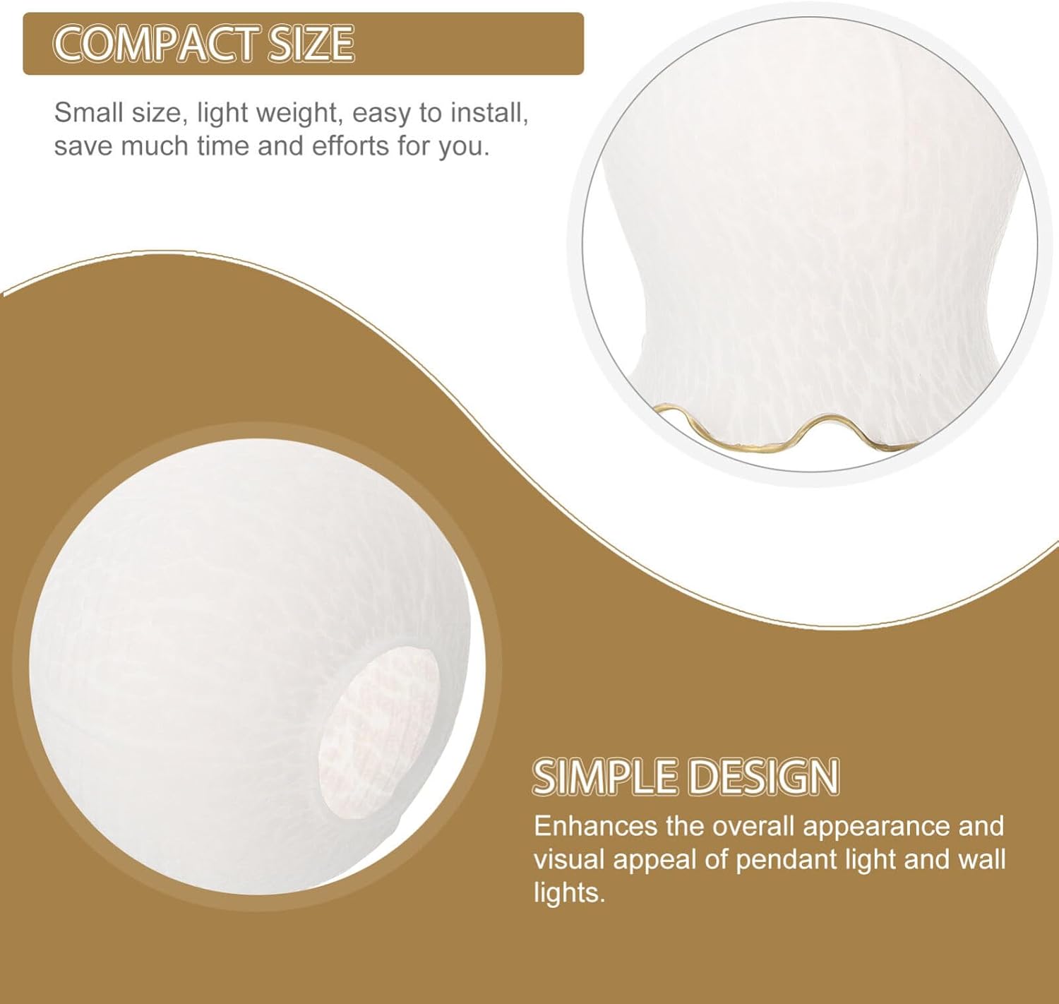 Alipis 5.11 Inch Clear Glass Lampshade Replacement for Pendant and Wall Light Fixtures Tulip Shape Lighting Accessory