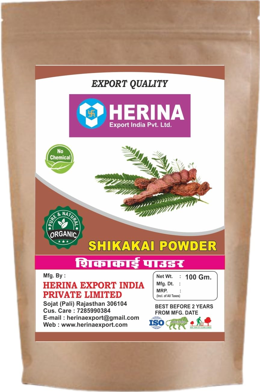 HERINA Export India Pvt. Ltd. Shikakai Powder For Hair Care And Growth (100 GM)