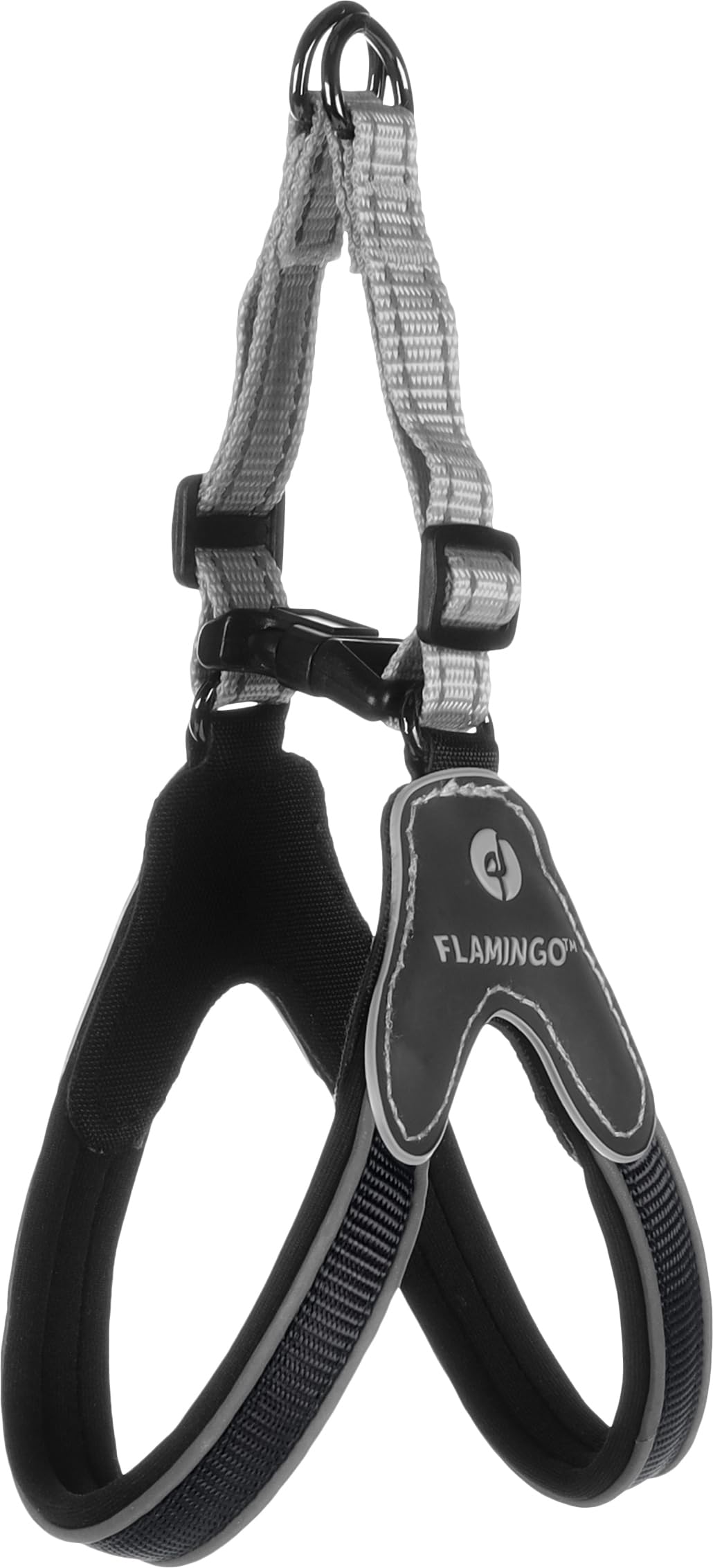 Flamingo Dog Harness Easy Hilka Black S 35-45cm 35-45cm 20mm