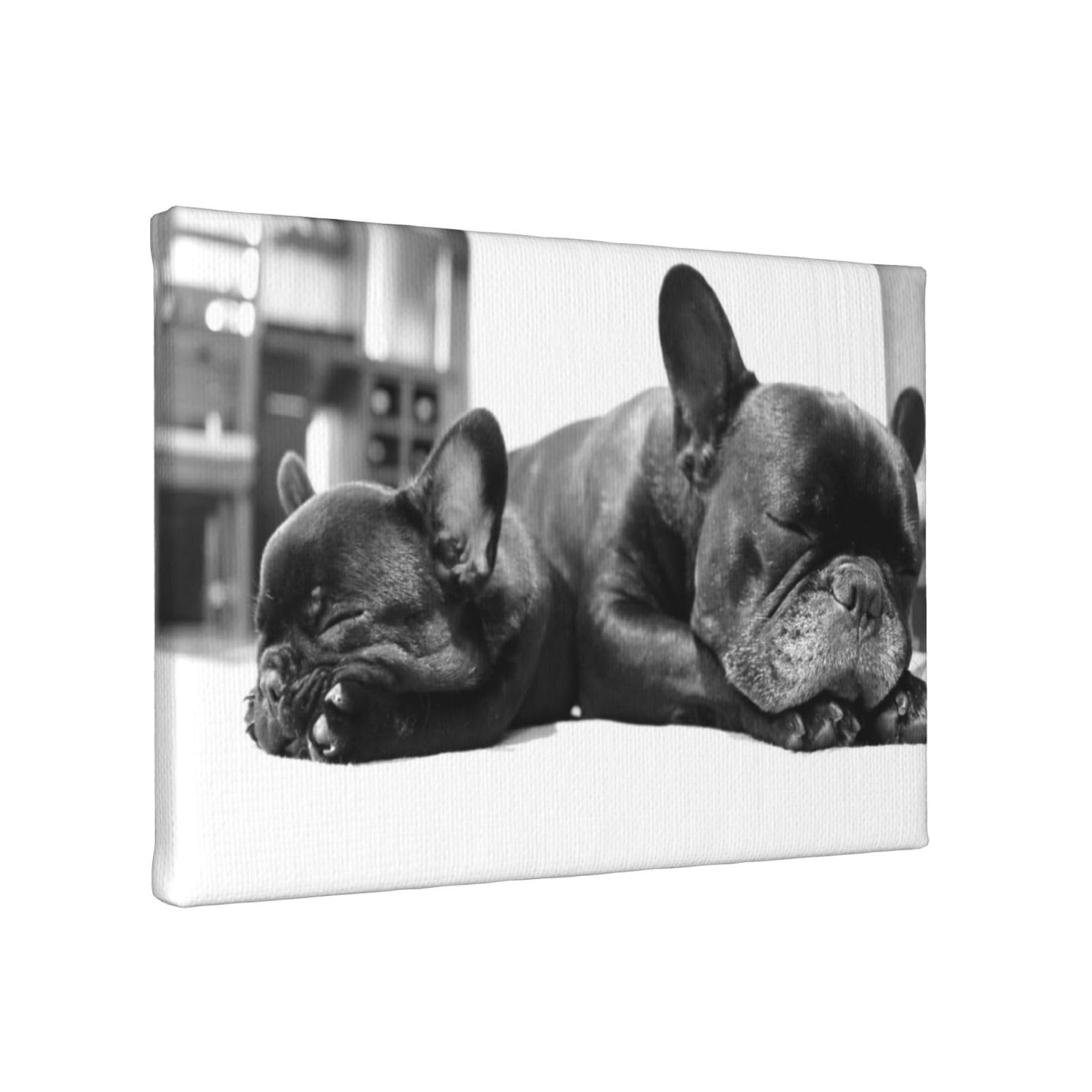 Amazon.co.jp: アートポスター フレーム 装飾画 フレンチブルドッグ 犬
