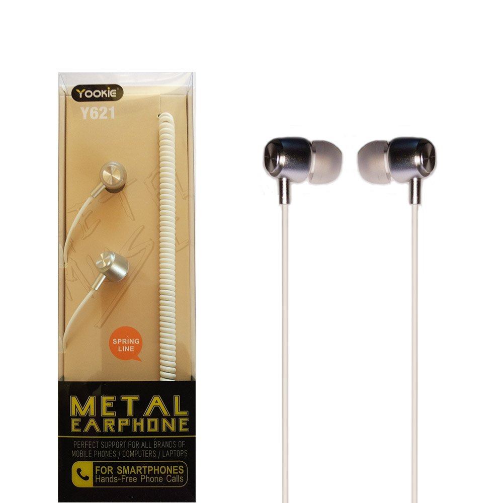 Yookie Y621 Ear Headphones with Mic (White) Amazon.in Electronics