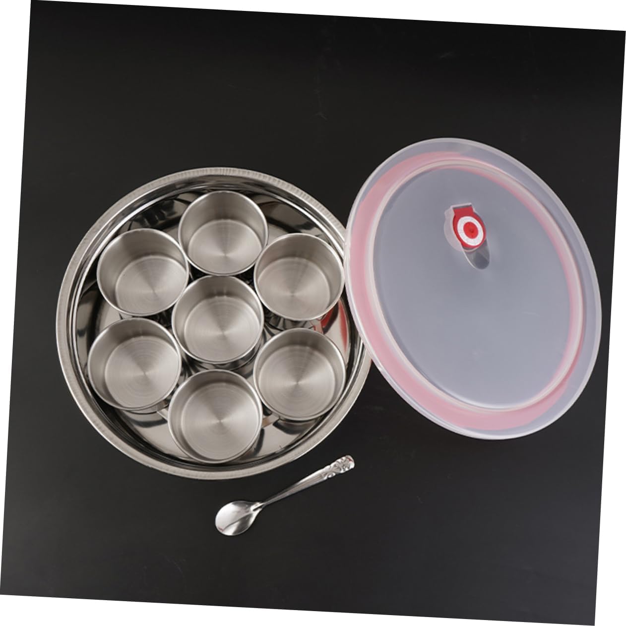 ABOOFAN 1set Stainless Steel Spice Containers Airtight Lids Multi-functional Kitchen Condiment Jars for Salt Pepper and Seasonings and Stylish Storage for Home and Restaurant Use