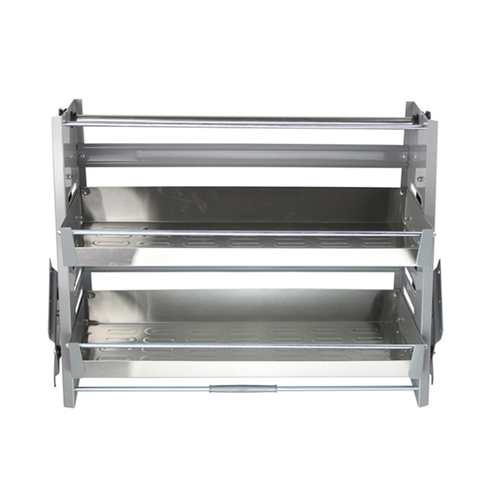 IUokLU Pull Down Kitchen Shelf Organizer, Adjustable Upper Cabinet Storage Basket, Sliding Pull-Out Rack for 760-770mm Cabinets, Maximize Space & Accessibility in Your Kitchen(560-570mm)