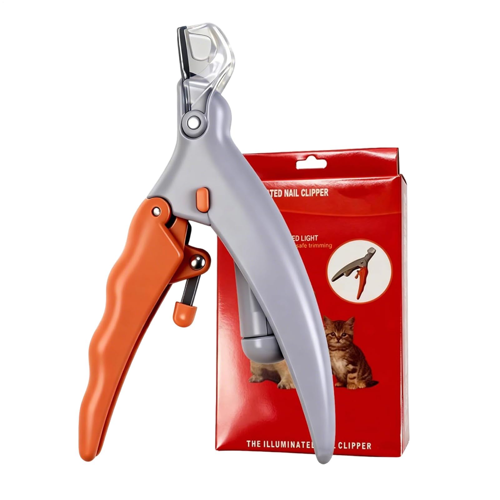 Nagelschere, Nagelknipser for Hunde mit Licht, Krallenschere Lupe und for die Krallenpflege von Haustieren