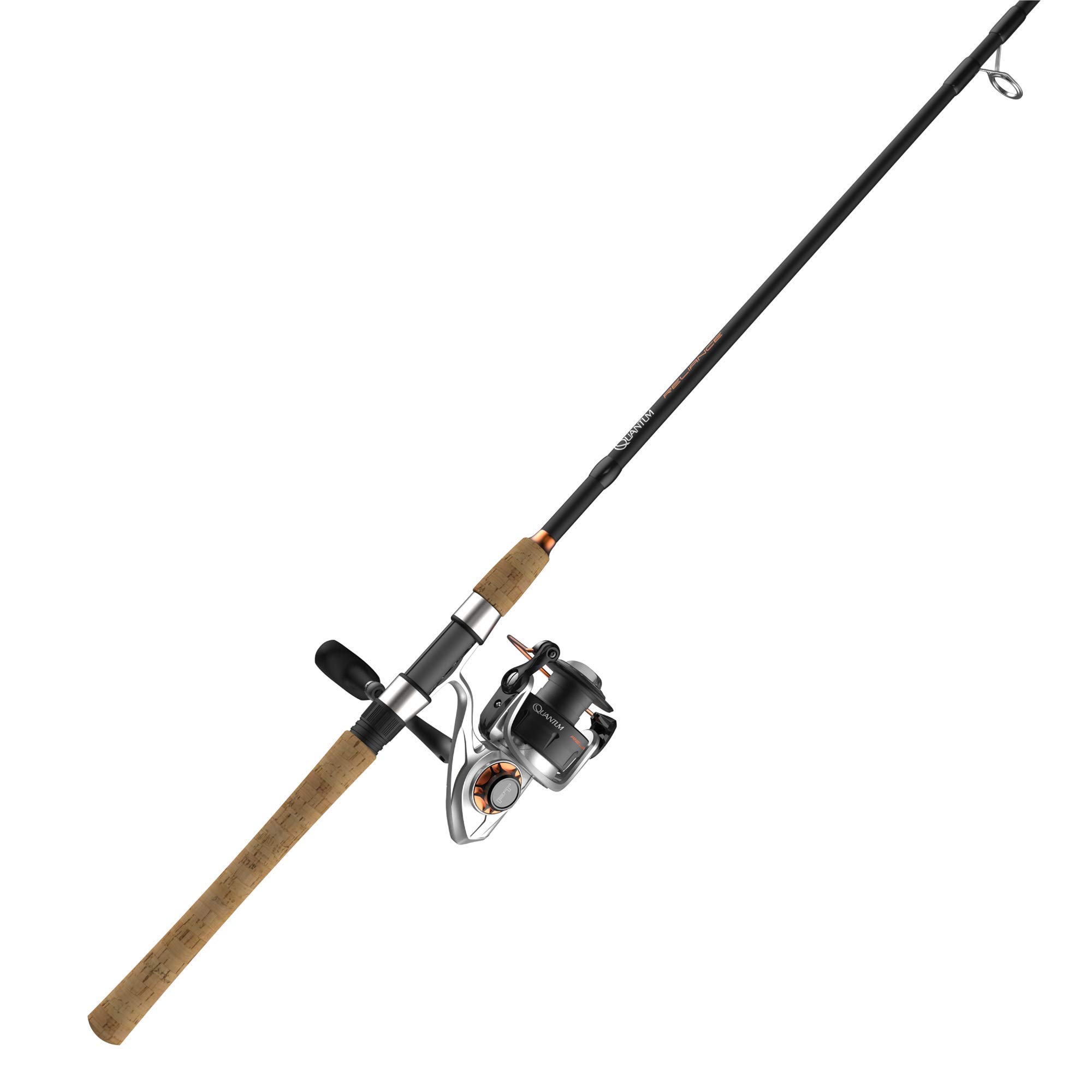 QuantumReliance Spinning Reel and Fishing Rod Combo, Durable Graphite Rod with Cork Handle, Saltwater or Freshwater Ready with Fully Sealed Fishing Reel