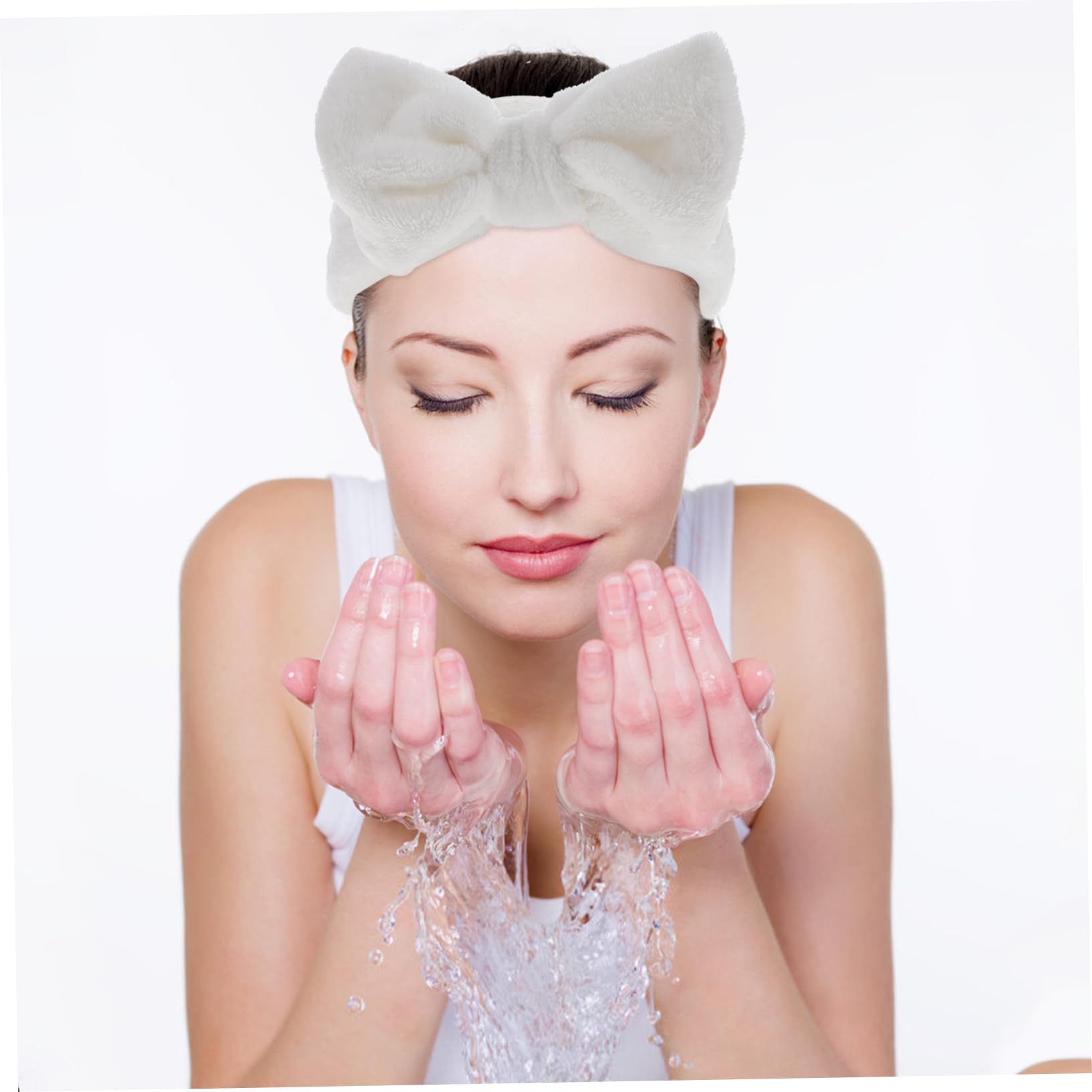 LALAFINA 9pezzi Fasce Per Accessori Makeup Per Per Spa e Trattamenti Cosmetici Colori Rosa
