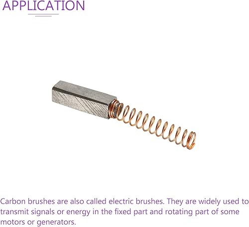 Miniatura 5 de DMiotech Paquete de 6 cepillos de carbono de 0.551 in x 0.150 in x 0.150 in para motor eléctrico