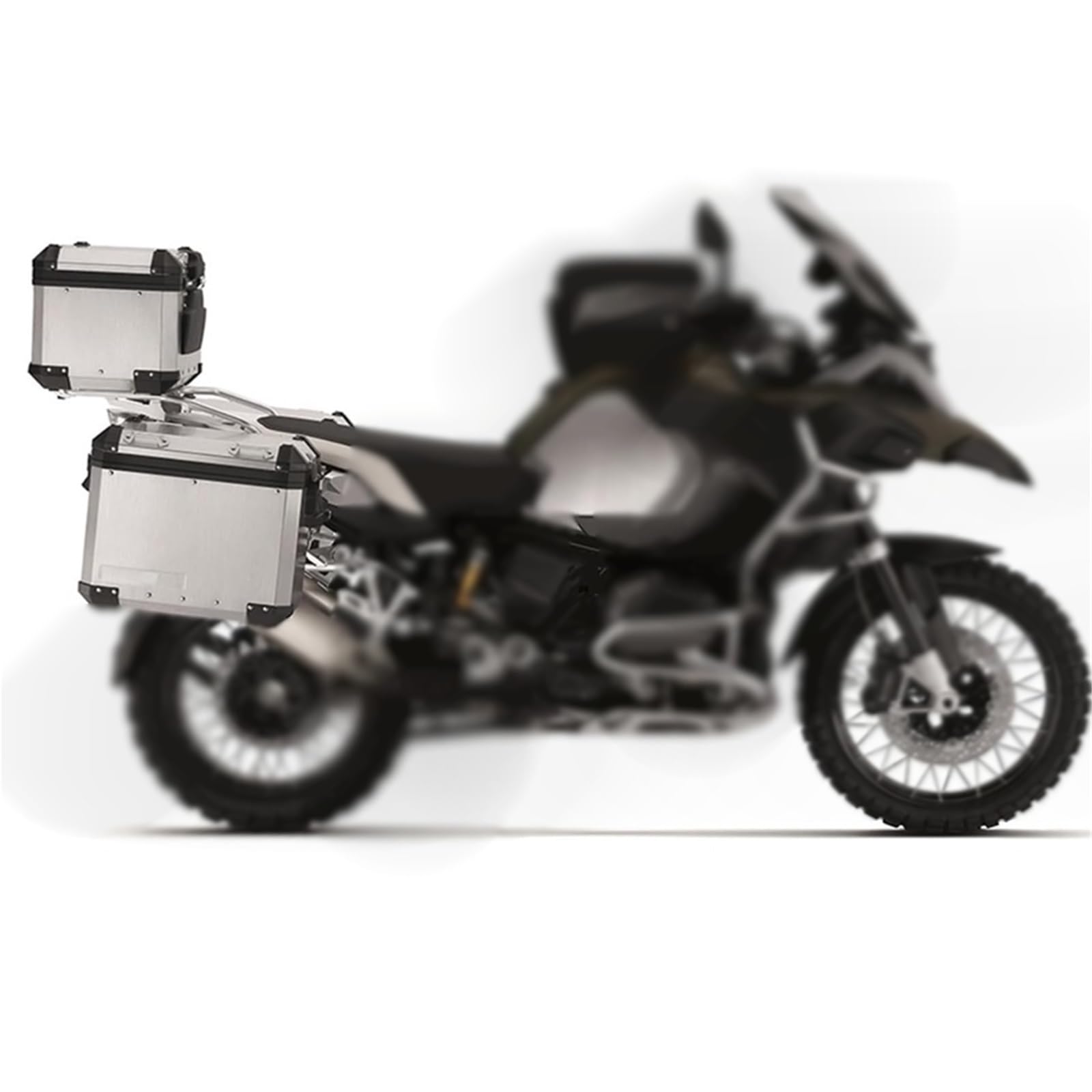 Boîte à Bagages pour BMW R1250GS LC ADV 2018-2020 2021 2022 2023 2024 Accessoires Moto Sacoches Latérales en Aluminium, De Selle, Coffre À Outils, Valises(One Set Silver)