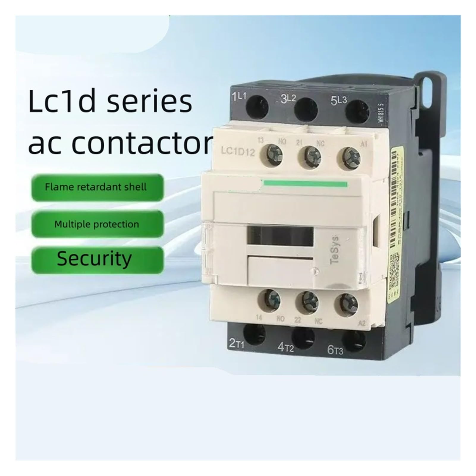 Kompatibel for Schneider LC1D09 LC1D12 LC1D18 LC1D25 LC1D32 LC1D38 AC-Schütz 3P 9A-38A 220V 380V(LC1D32,380 V)