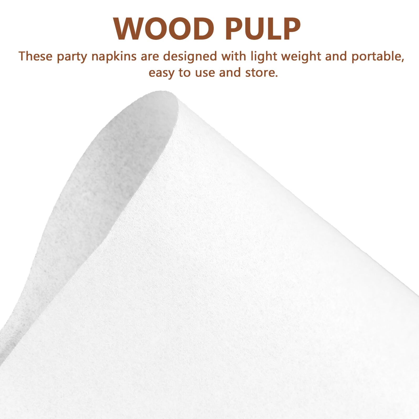 Tovaglioli di Carta Usa e Getta Decorativi per Eventi e Pranzi, 100 Pezzi, Morbidi, Spessi e Assorbenti, Tovaglioli Monouso Ecologici in Polpa di Legno per Casa e Ristoranti