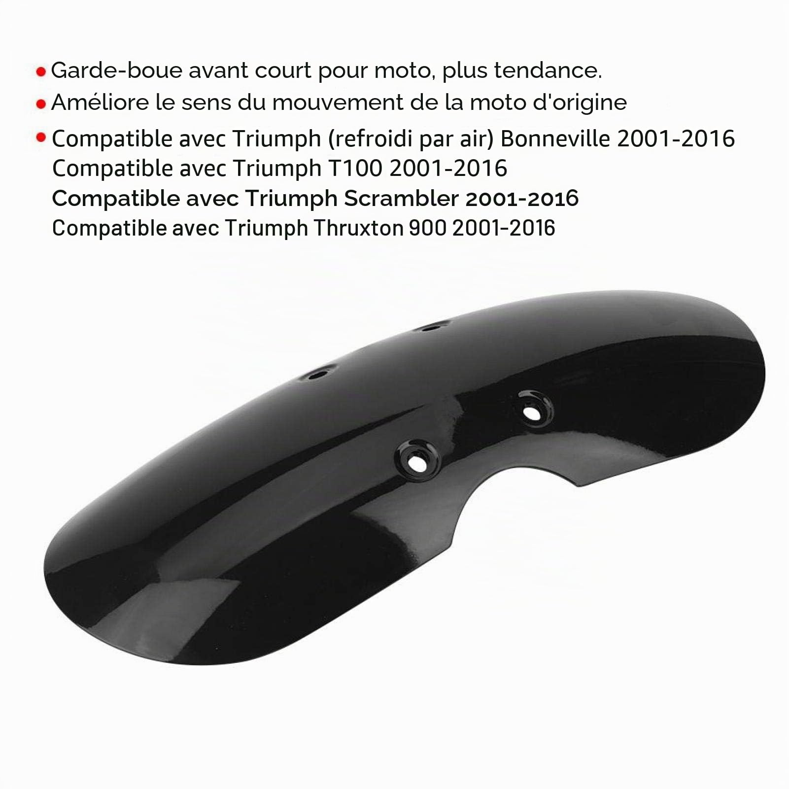 Garde-Boue Sc 800 Pour Garde-Boue Av Street Garde-Boue Av Court De Moto Garde-Boue élég Adapté Pour T100 Accessoire Idéal Pour Les Passionnés De Moto