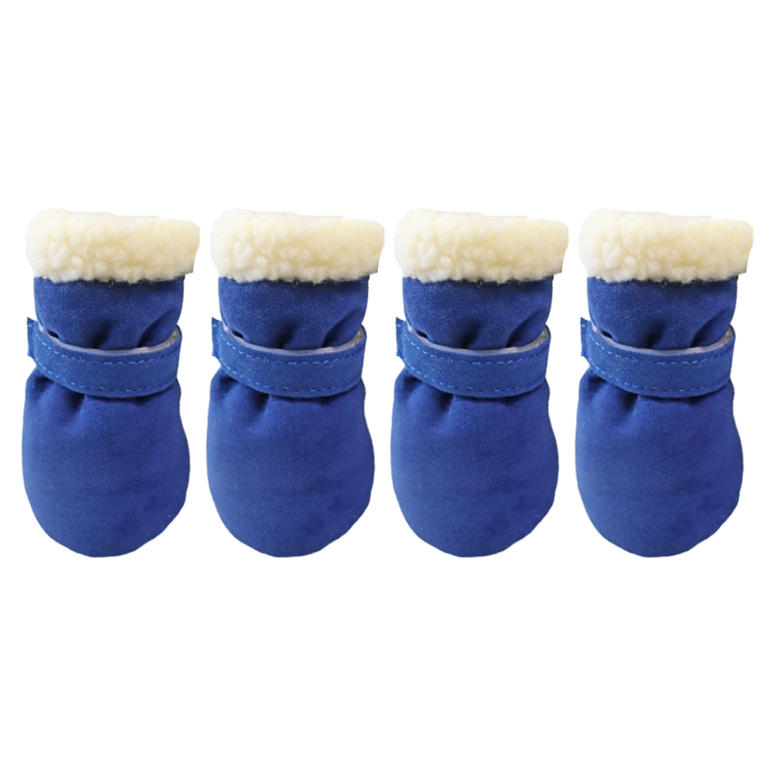 Maxtonser 4pc Antiskid Puppys Shoes Windproof Winter Pet Dog Anti-slip Snow Booties Footwear Thick Warm for Outdoor Sock Booties