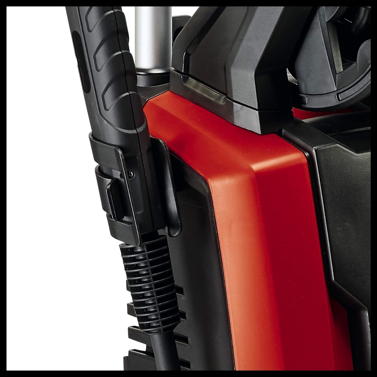 Einhell Original Limpiadora a alta presión TE-HP 140 (máx 140 bar, sistema de acoplamiento rápido , incl. flexible alta presión, pistola, lanza, boquillas, cepillo, contenedor de agente pulverizador)