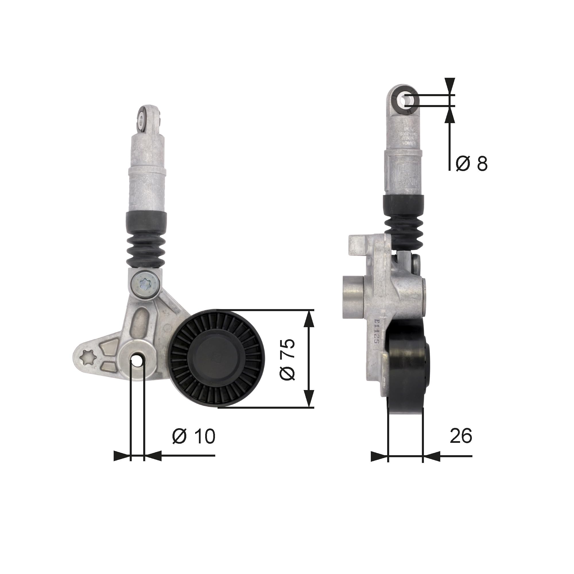 GATES Juego de correas trapeciales poli V K066PK2500 Caucho Compatible con AUDI A4 B8 Avant 8K5 A6 C6 Avant 4F5 Q5 8RB A4 B8 Sedán 8K2 A5 Sportback 8TA