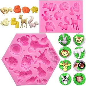 MYPRACS Set di 4 stampi in silicone a forma di mirtillo, lampone, ciliegia, fragola, fondente, serie bacche, pasta di zucchero, pasta di gomma, per cioccolato, caramelle, cupcake, decorazione in
