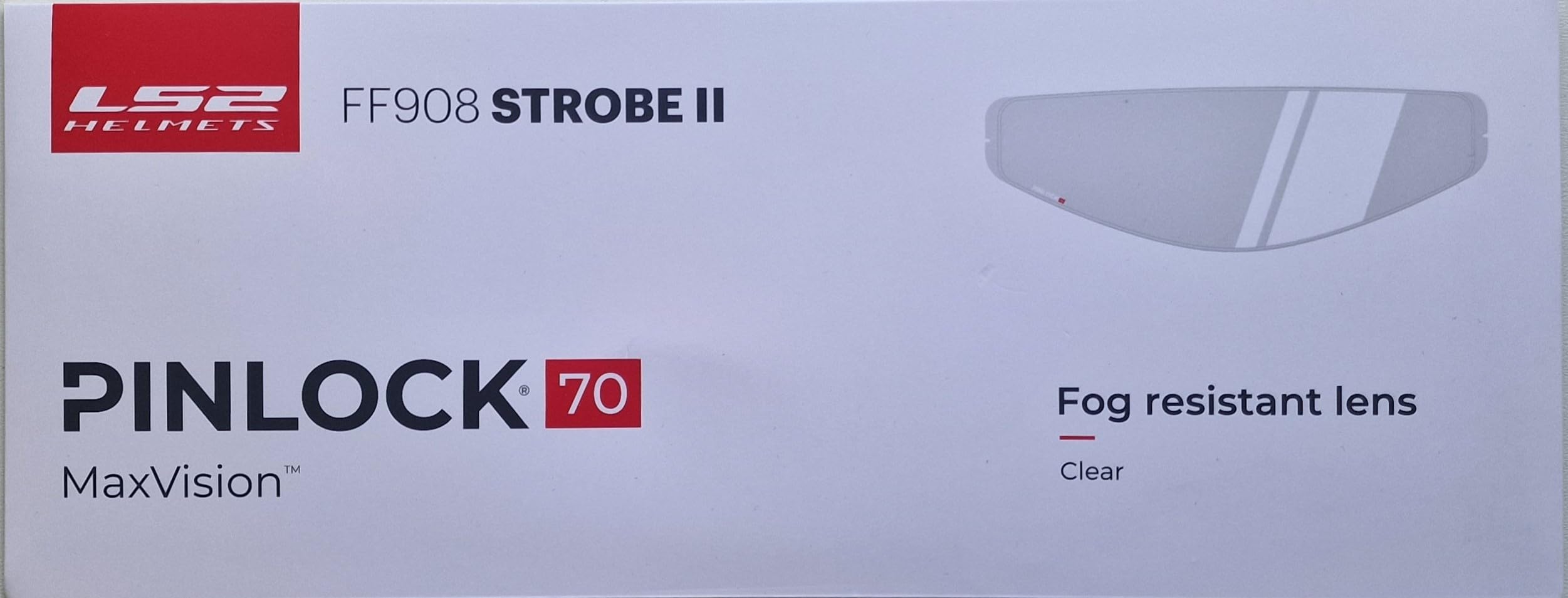 LS2, Pellicola antiappannamento Pinlock 70 MAX VISION, compatibile FF908 STROBE II (DKS520)