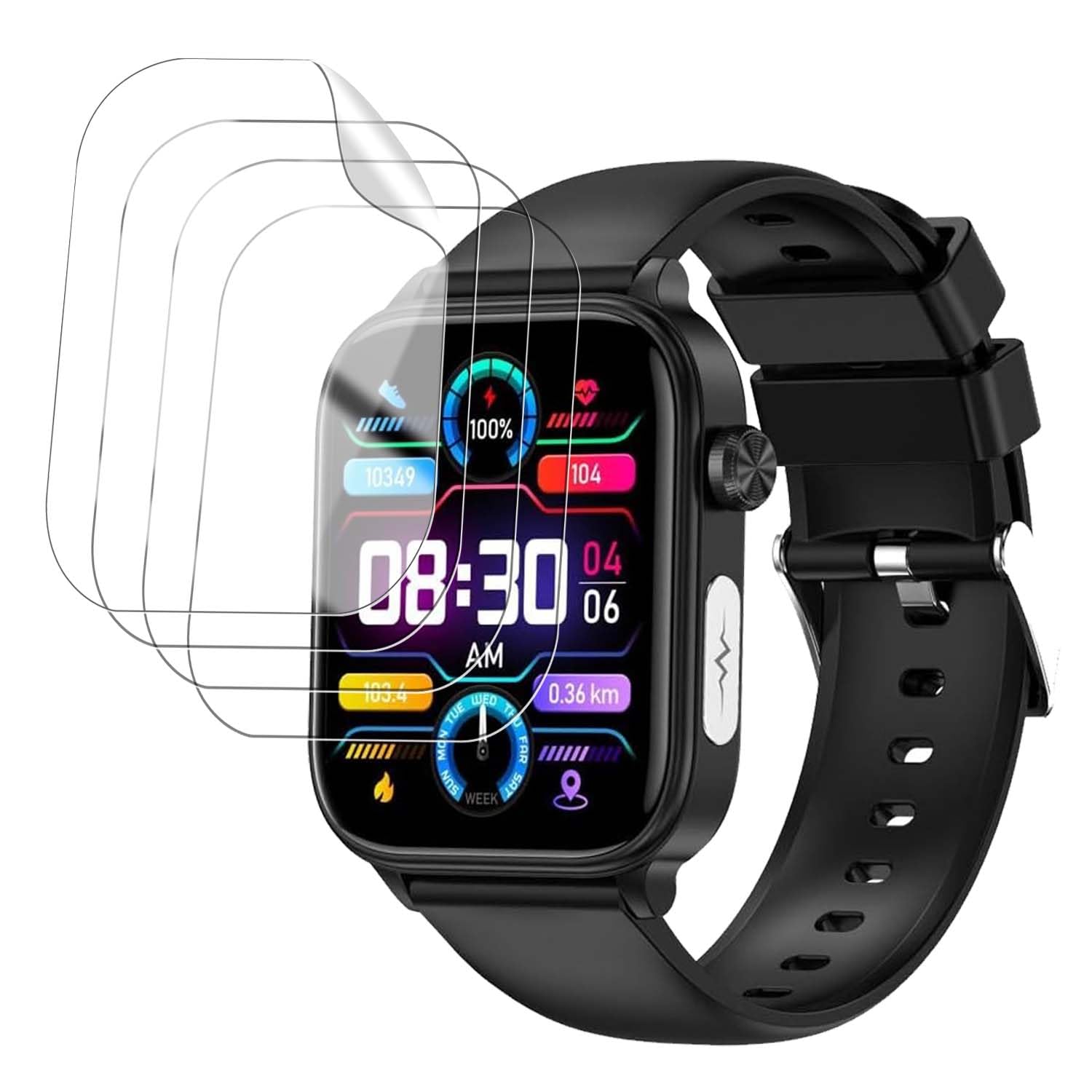 Amazon.co.jp: 【4枚セット】 Dinirom ‎ET570 対応 スマートウォッチ