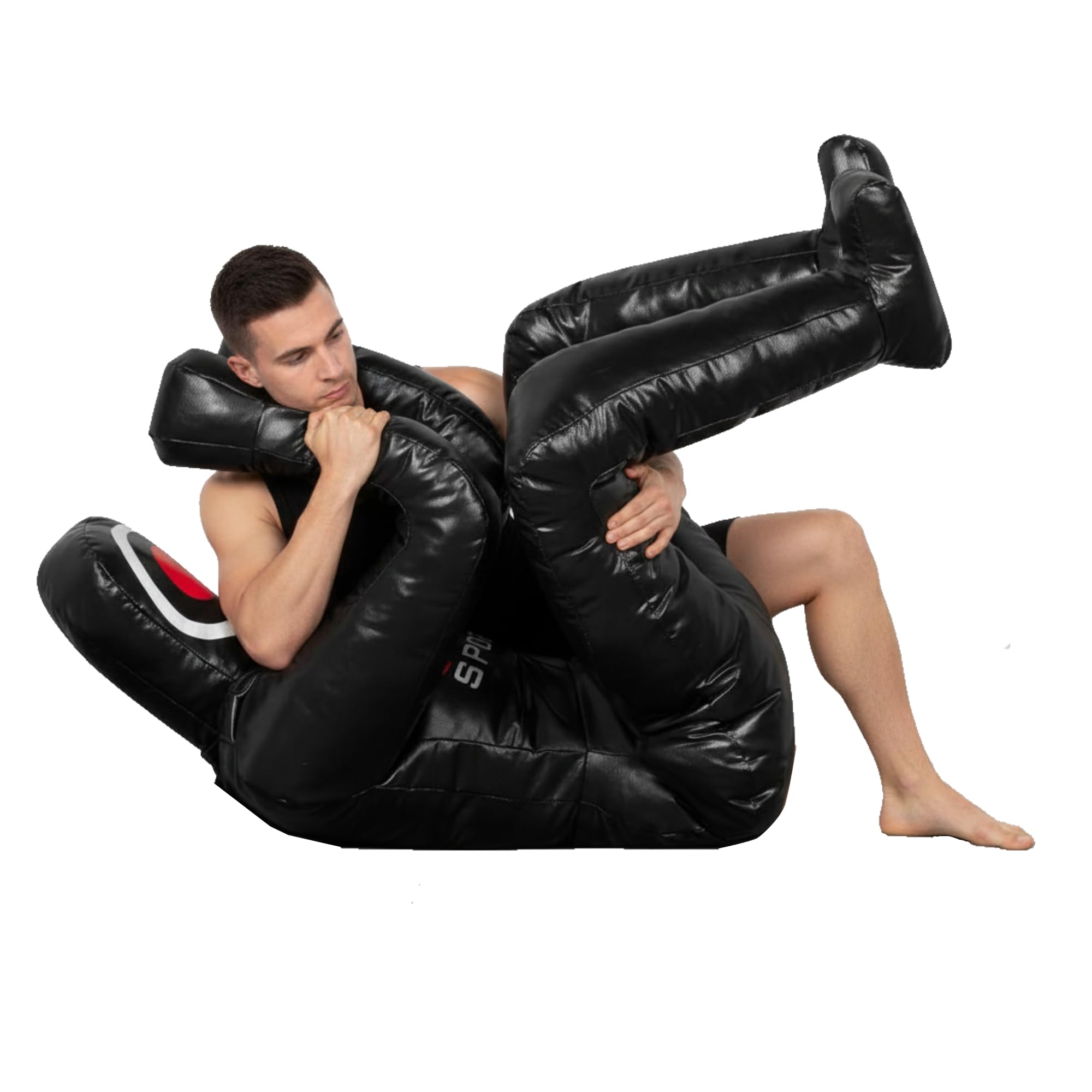 RTX MMA Grappling Dummy Judo Punching Bag Wrestling Dummy Defensive Position Brazilian Jiu Jitsu Submission Self Defense Training Vinyl Fabric - 180 cm | Unfilled