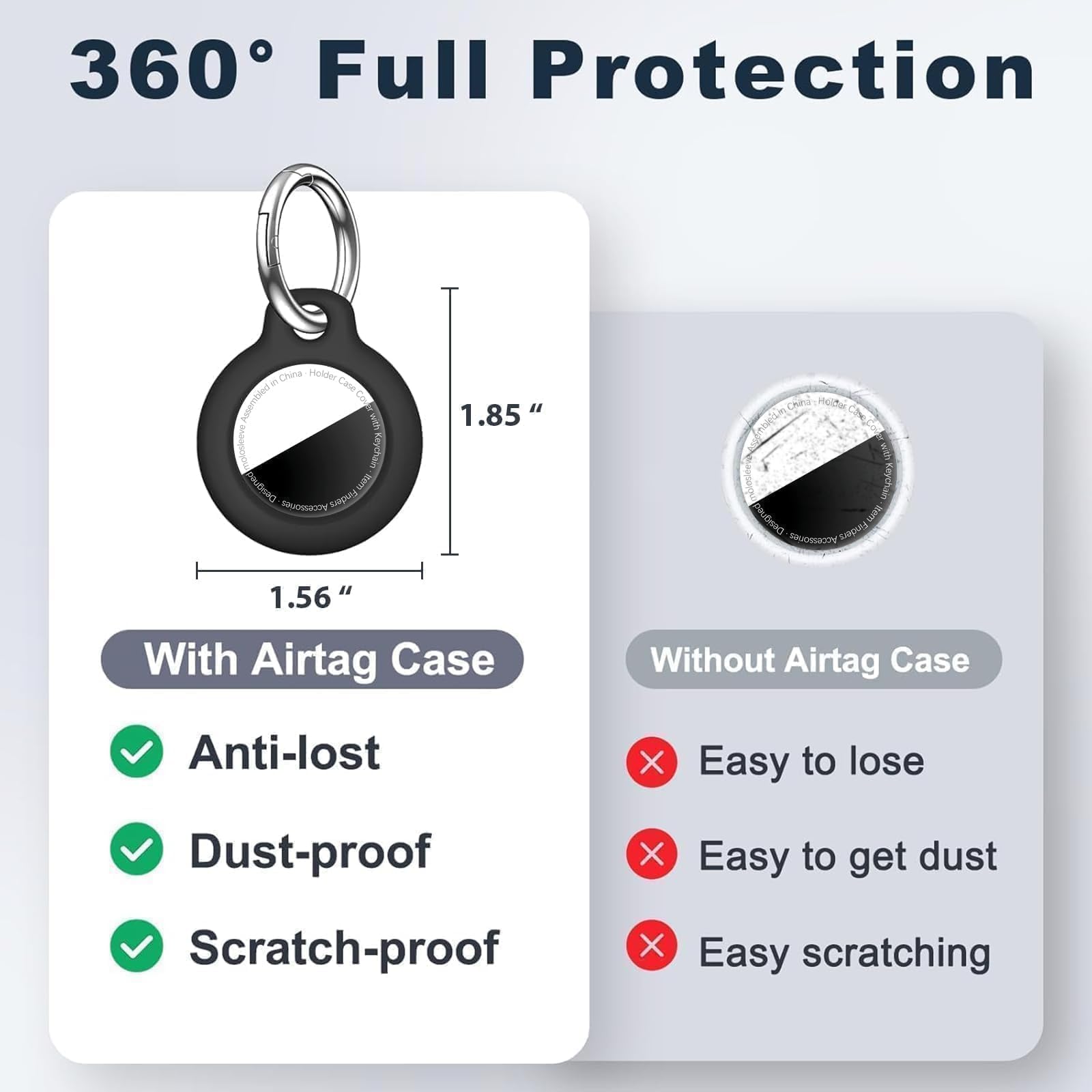 Amazon.com: MOLOSLEEVE 1|2|4 Pack Case for AirTag 2nd Gen (2026