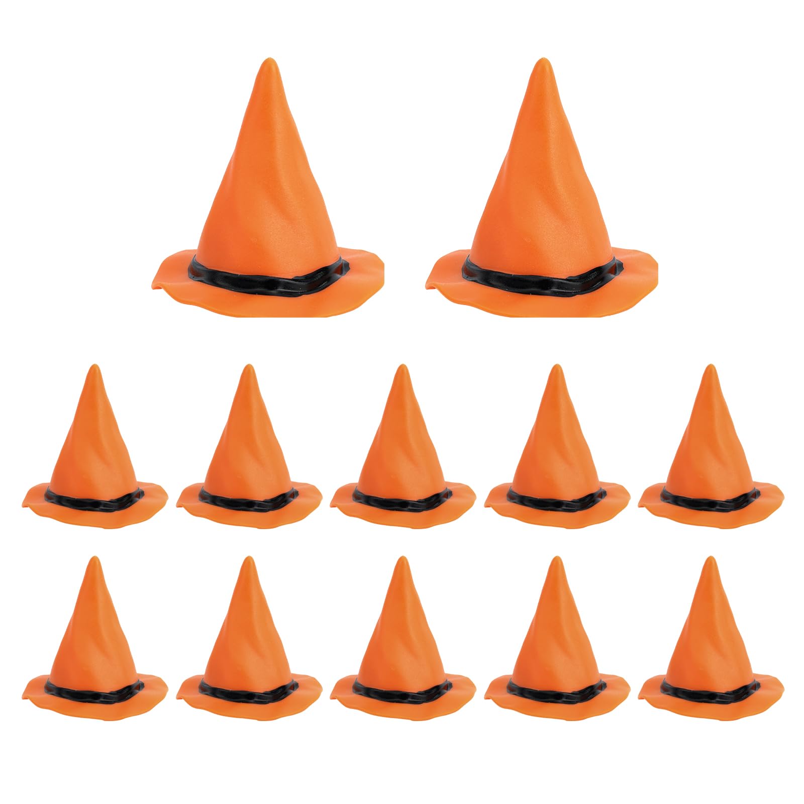OHPHCALL Mini cappello da mago in feltro 20 pezzi piccole coperture decorazione strega piccoli decorazioni strega artigianato piccoli cappelli per decorazione torta mini feltro strega Halloween Mini