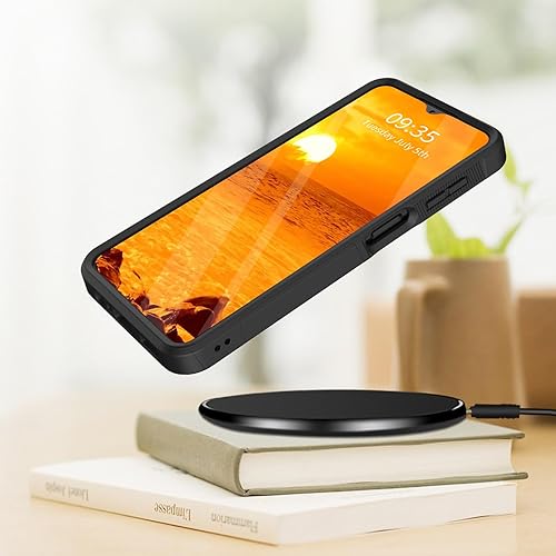 Miniatura 3 de Funda para Galaxy A13 5G, doble capa híbrida de servicio pesado resistente resistente a prueba de golpes de PC duro + funda protectora de silicona