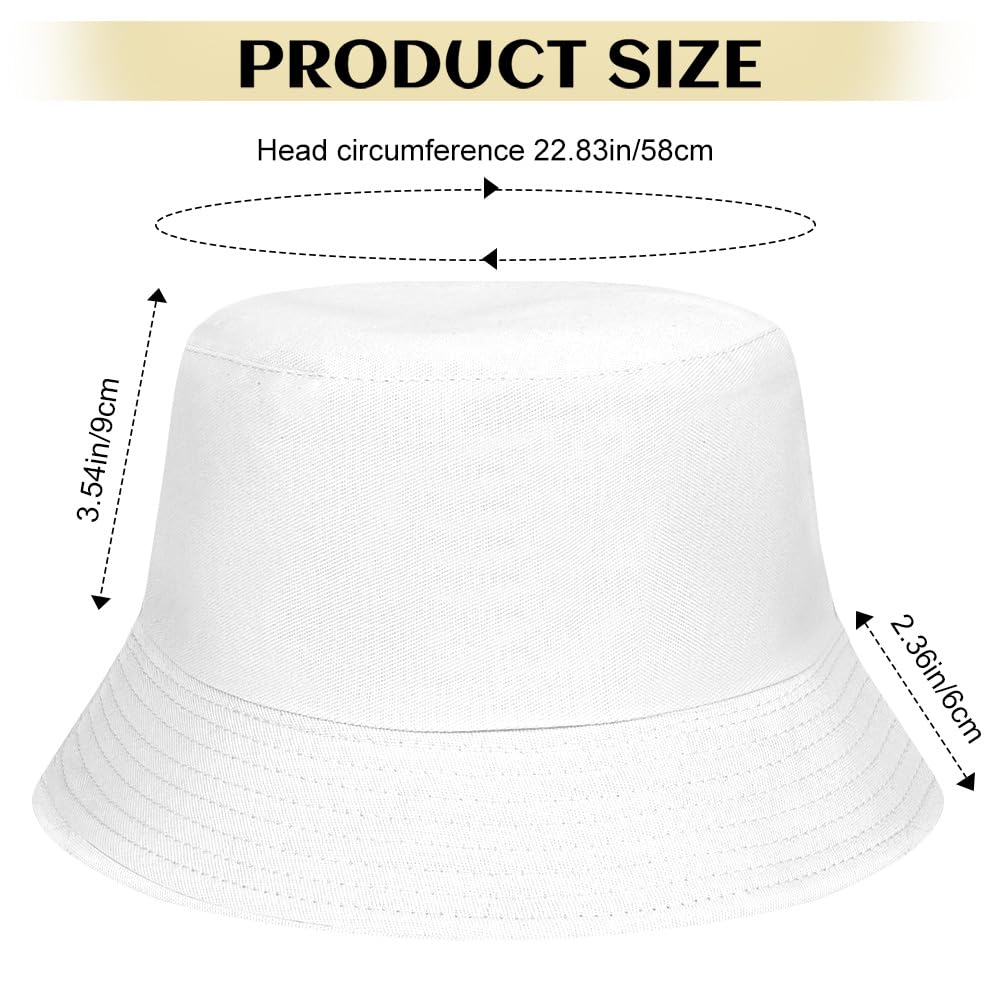 flintronic Sombrero del Pescador Algodón, Gorro Pescador Plegable Sombrero, Bucket Hat Sombrero de Sol, para Senderismo Camping Playa