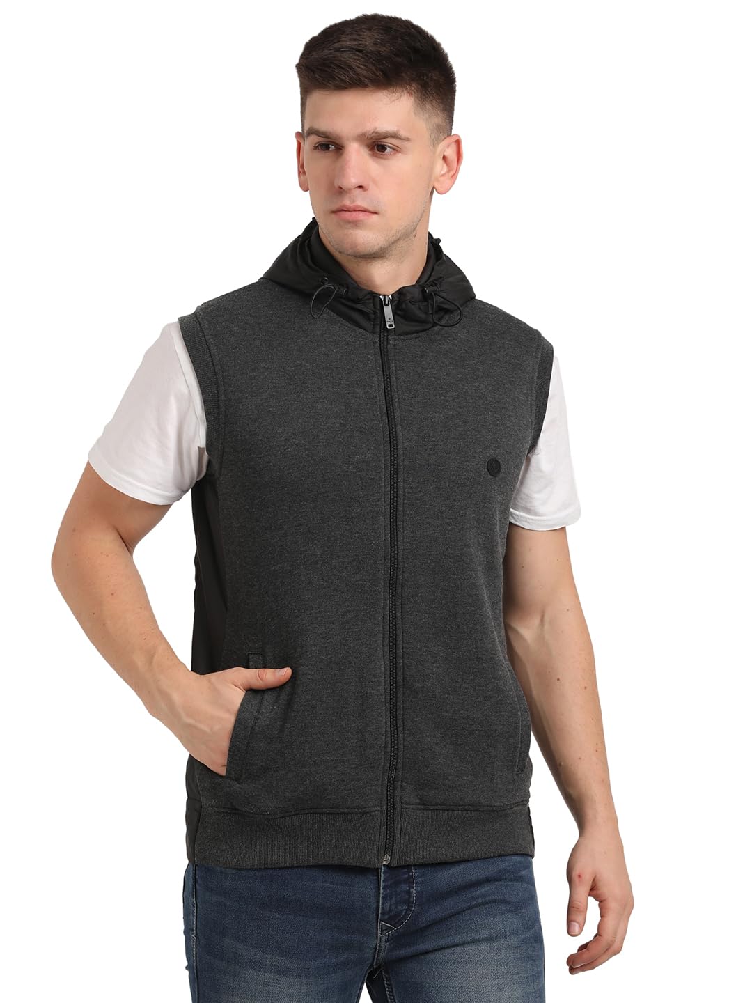 turtle Men Cotton Stretch Charcoal Zipper Hooded Sweatshirt || Men's Sweatshirts || Cotton Sweatshirt-picture-36