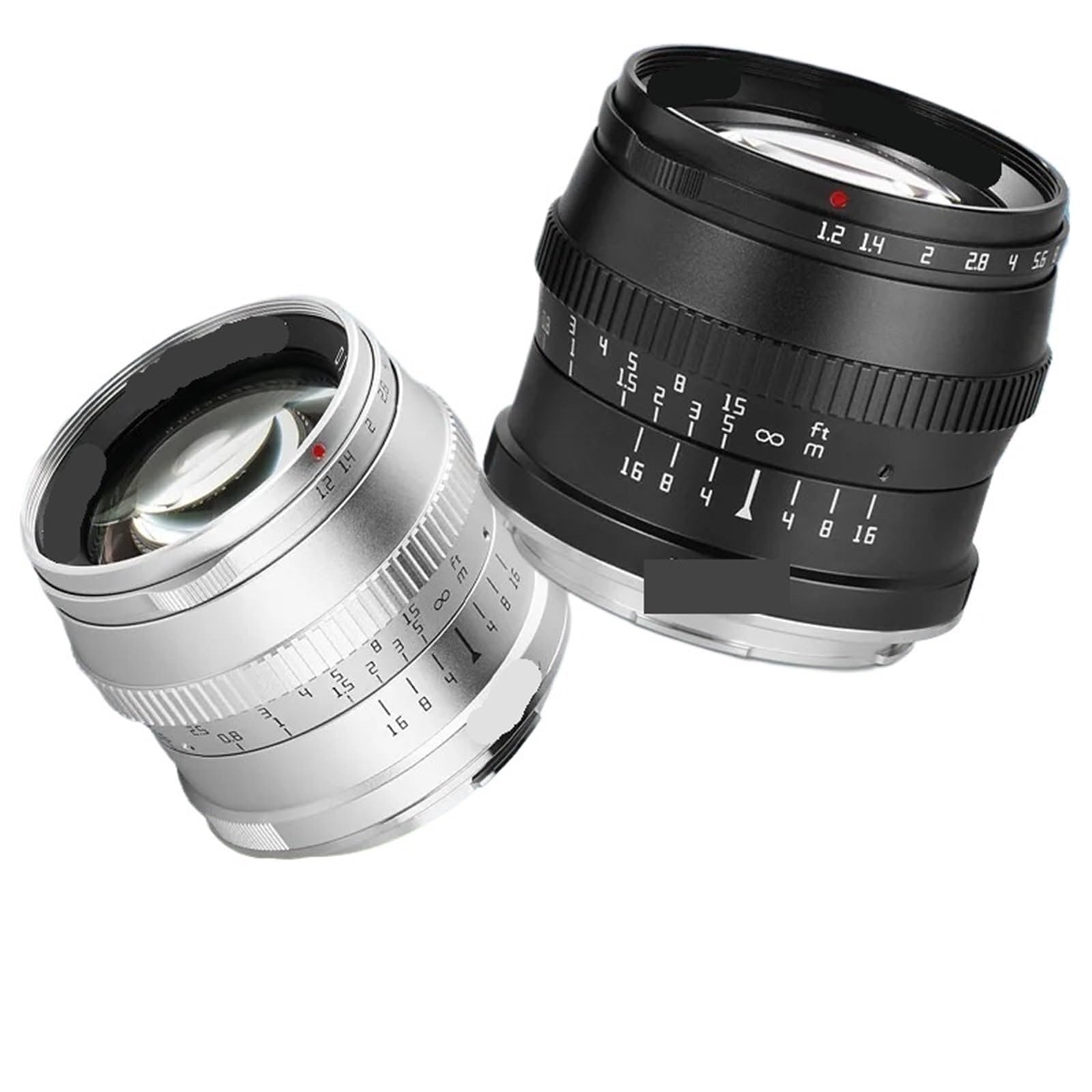 Lente de Retrato de Enfoque Manual F1.2 APS-C de 50 mm for E/X/M / M4/3 / Z/L/RF(Silver,Mount Z)