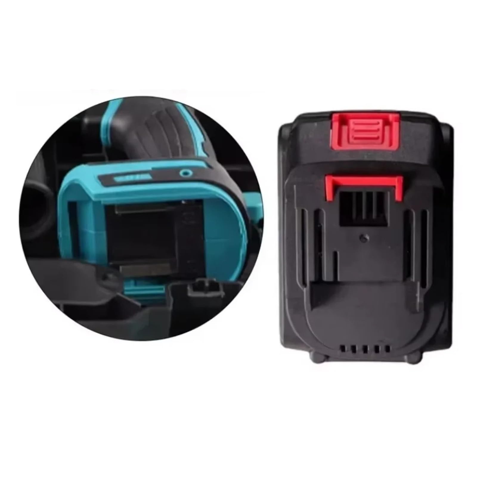 Batteria Ricaricabile For Utensili Elettrici Senza Fili Con Batteria Agli Ioni Di Litio Ad Alta Capacità 88VF, Compatibile Con Makita, Batteria Sostitutiva For Utensili Da 88 V(2 Battery 1 Charger)