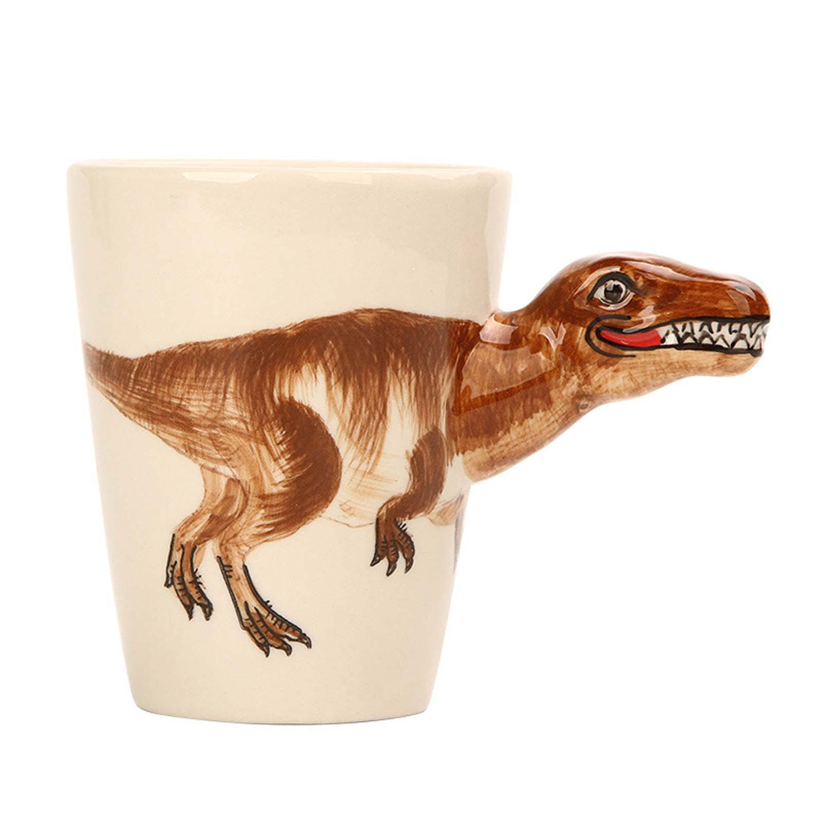 XINGYU kubek kuchenny ceramiczny kubek do kawy gładki porcelanowy kubek ręcznie wykonany kubek do herbaty kubek do kawy z uchwytem 3D zwierzę dinozaur Boże Narodzenie prezent urodzinowy
