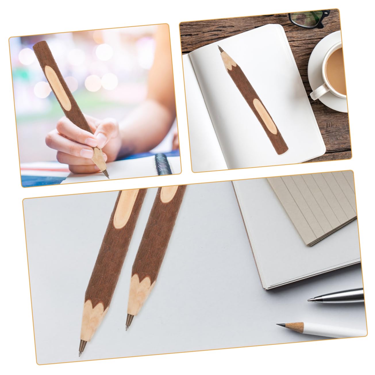 SHINEOFI 50piezas Lápices De Madera Pequeños Unidades Lápices Naturales De Árbol Portátiles y Cómodos Para Escribir Dibujar y Esbozar Para Estudiantes y Artistas
