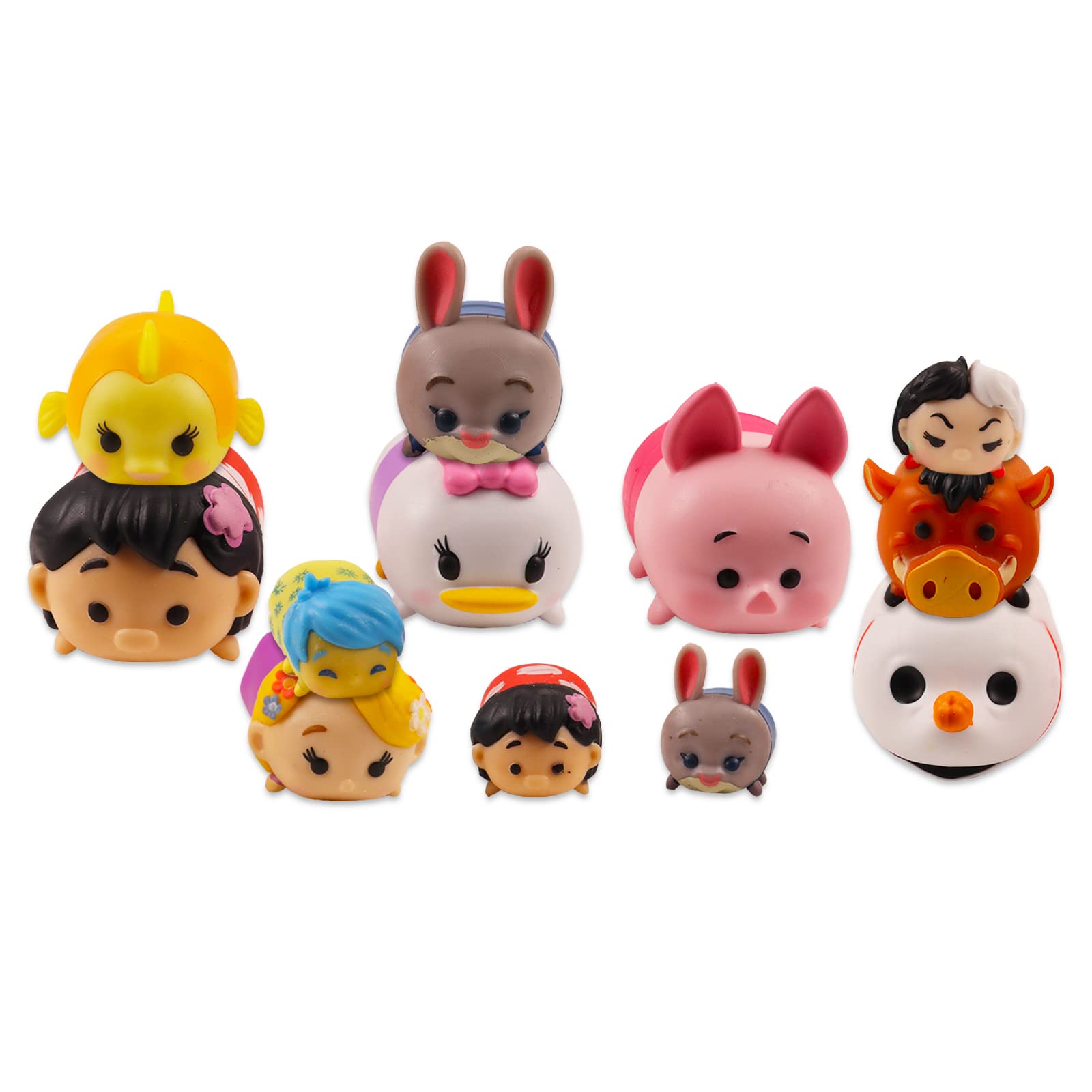 Disney Tsum Tsum Mini Figures Mystery Pack - 4 Pack Bundle with