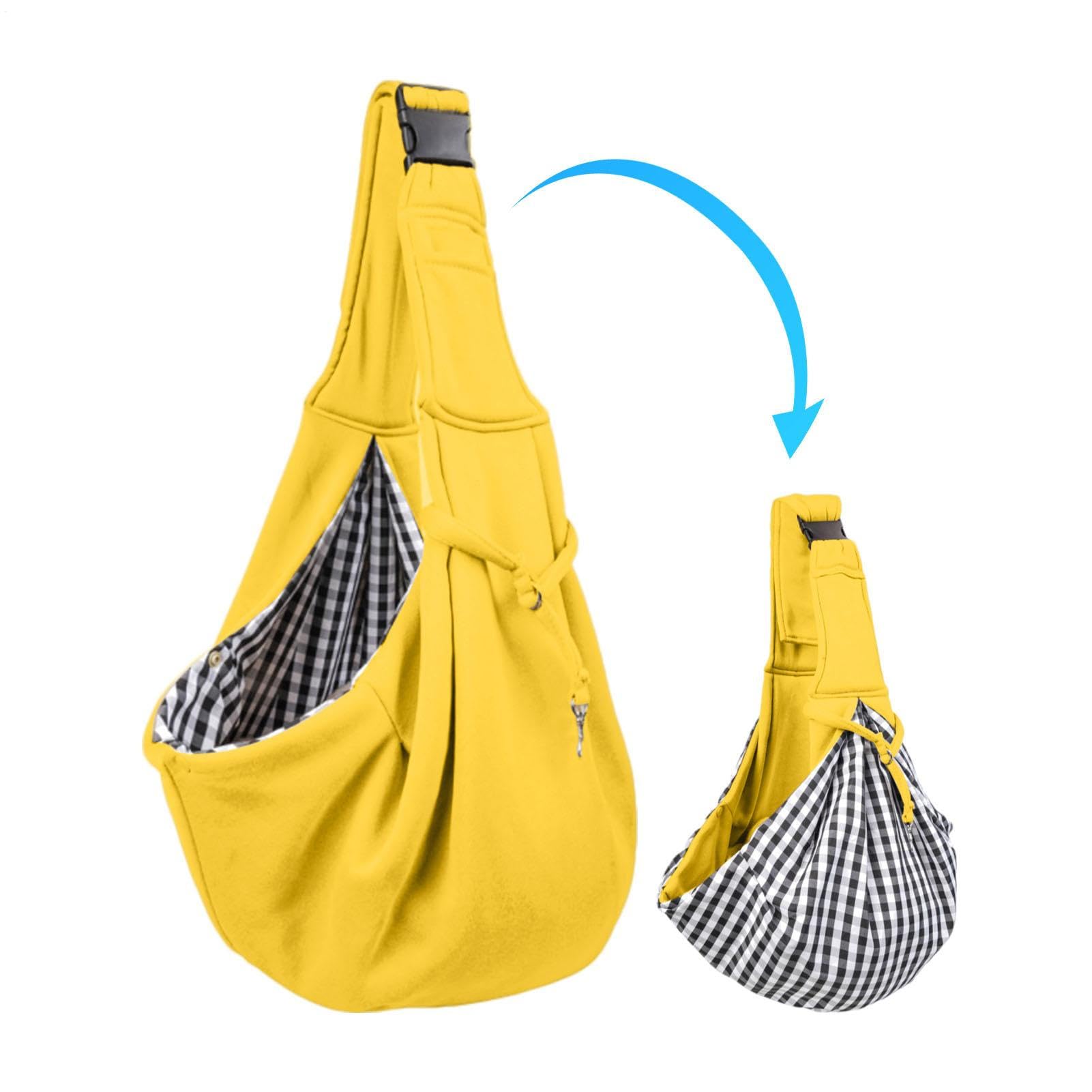 Sac de transport pour petits chiens avec sangle de transport sûre et réversible pour voyage